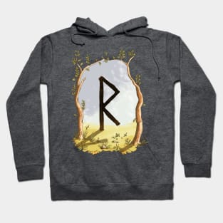 rune raidho - magical symbol Hoodie